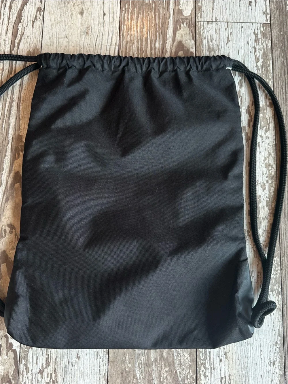 Adidas Silver, Black, and Yellow Drawstring Backpack